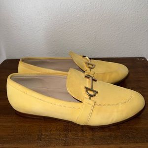 Cole Haan Women’s Modern Classics Oxford Loafer SlipOn Horsebit YellowSuede 9.5B